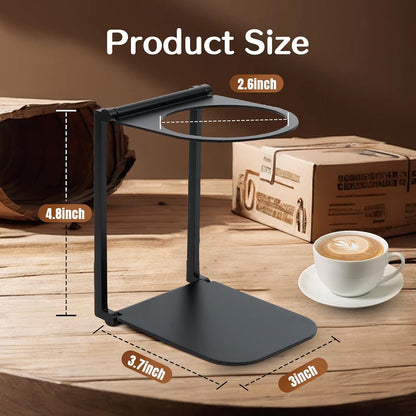 Stand Compatible with Outin Nano – Portable Foldable Coffee Maker Stand with Base, Espresso Machine Holder for Home, Desk, and Travel (Black)